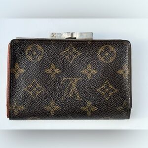 Louis Vuitton Vintage Snapover kiss-lock Wallet and COA